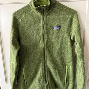 Patagonia Full-Zip Green Fleece Jacket, Size M